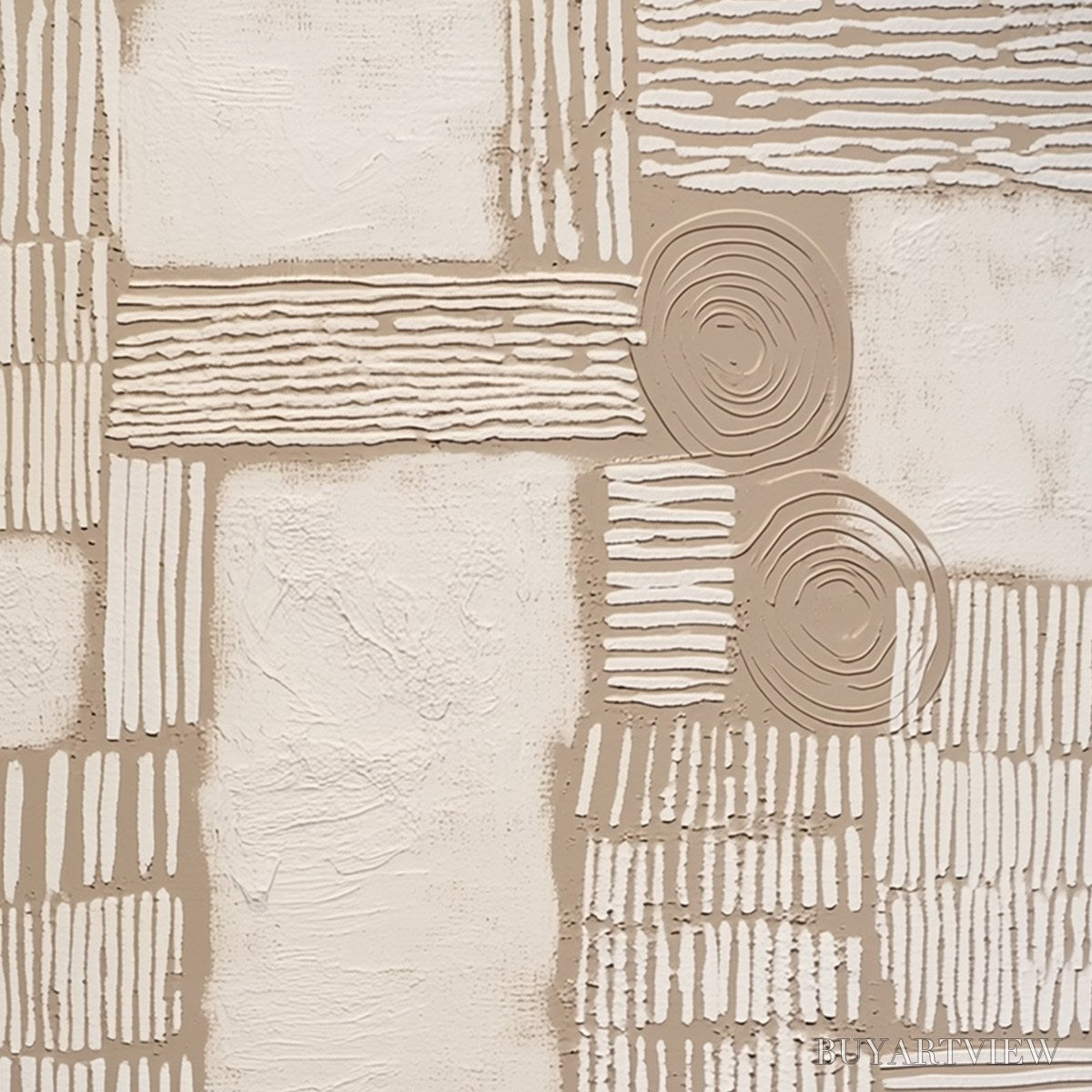 ARTOVITAS Terra Forma – Large Textured Wabi Sabi Abstract Painting - image 3