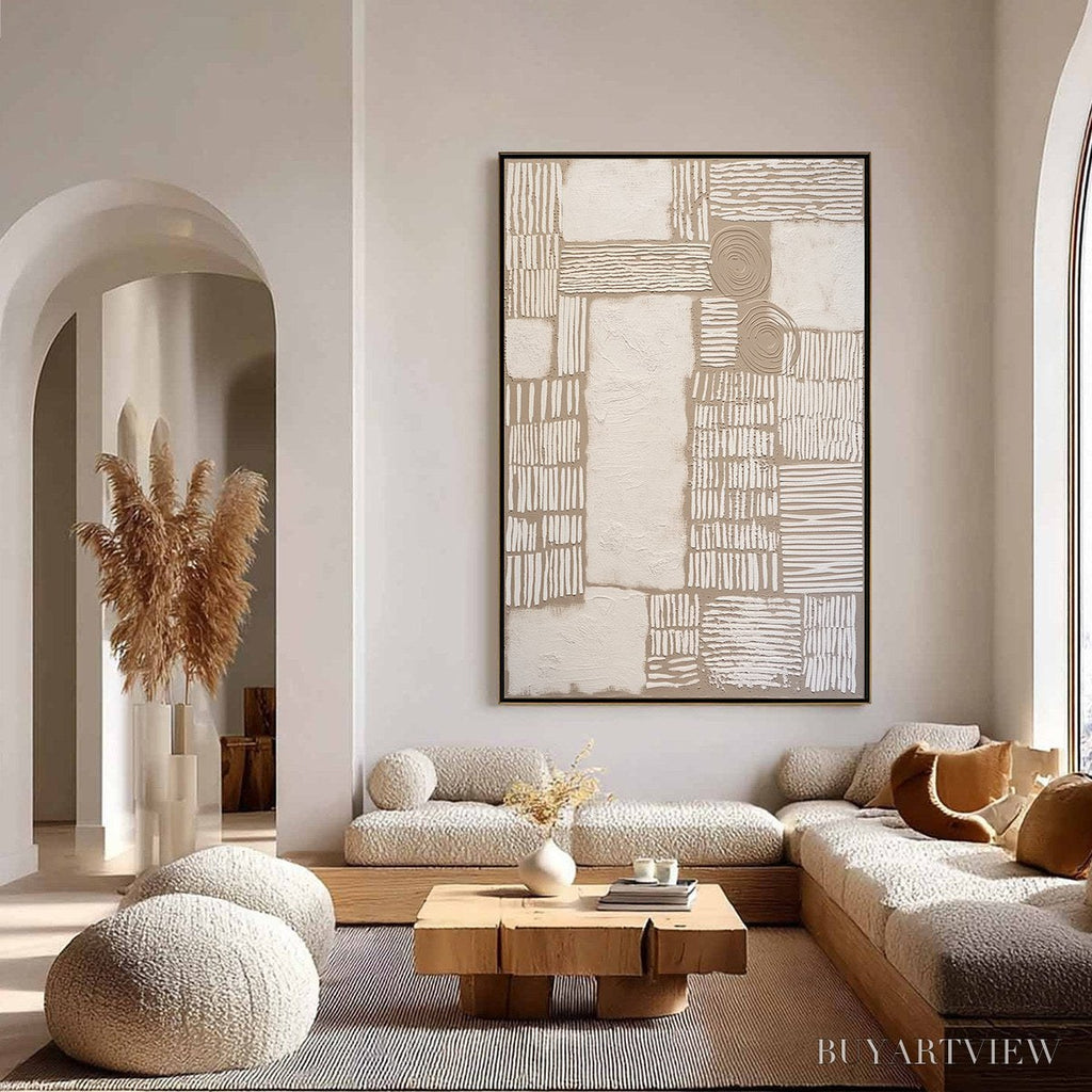 ARTOVITAS Terra Forma – Large Textured Wabi Sabi Abstract Painting - image 6
