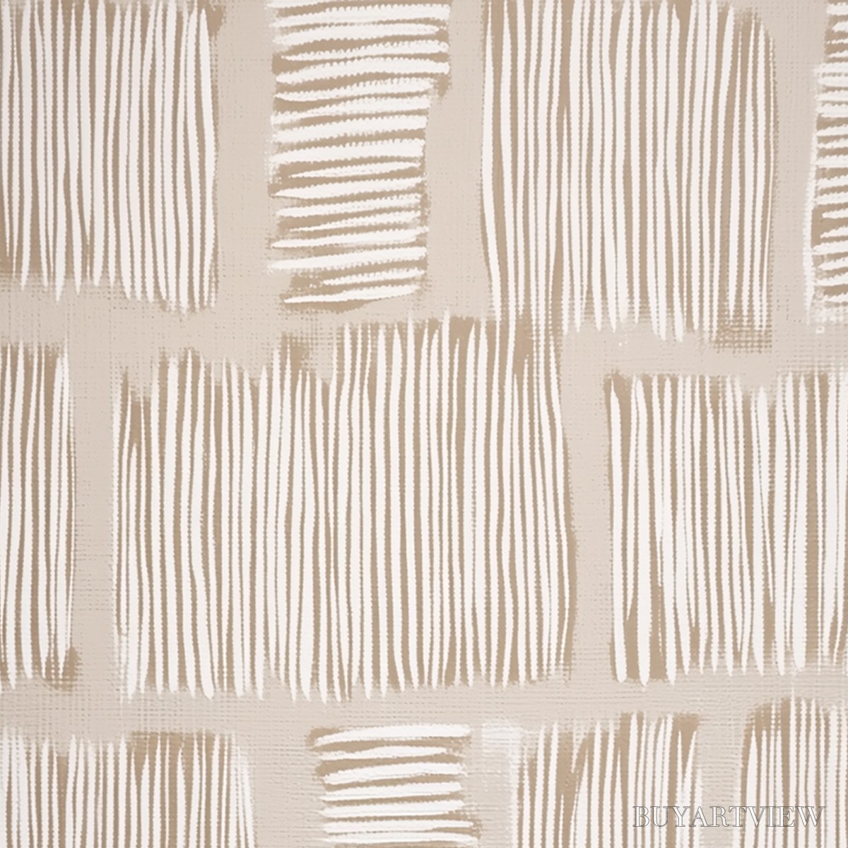 ARTOVITAS Woven Paths – Textured Wabi Sabi Abstract Painting in Neutral Tones - image 3