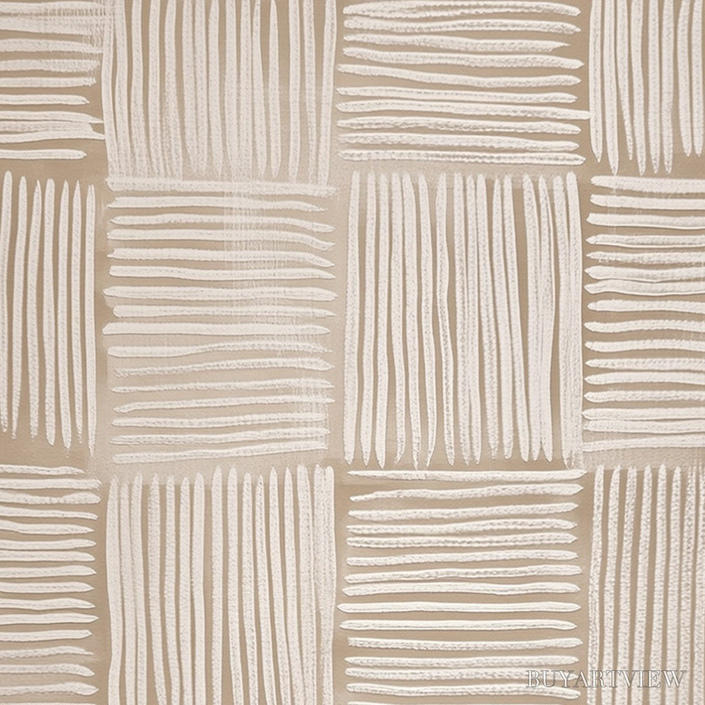 ARTOVITAS Woven Calm – Textured Minimalist Wabi-Sabi Abstract Painting - image 3