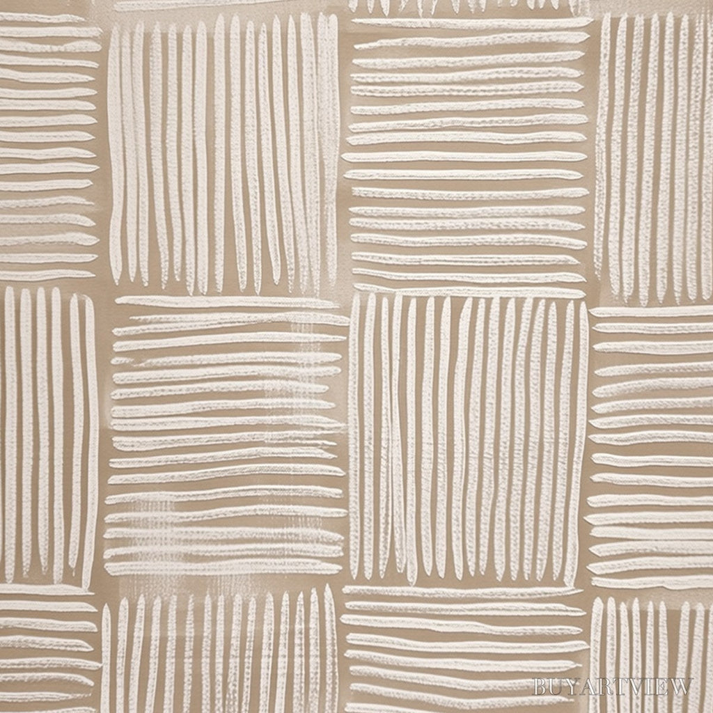 ARTOVITAS Woven Calm – Textured Minimalist Wabi-Sabi Abstract Painting - image 5
