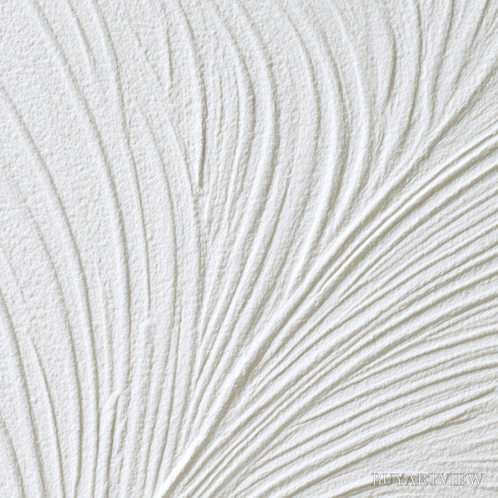 ARTOVITAS Plume – Textured Minimalist Wabi Sabi Feather Painting - image 3