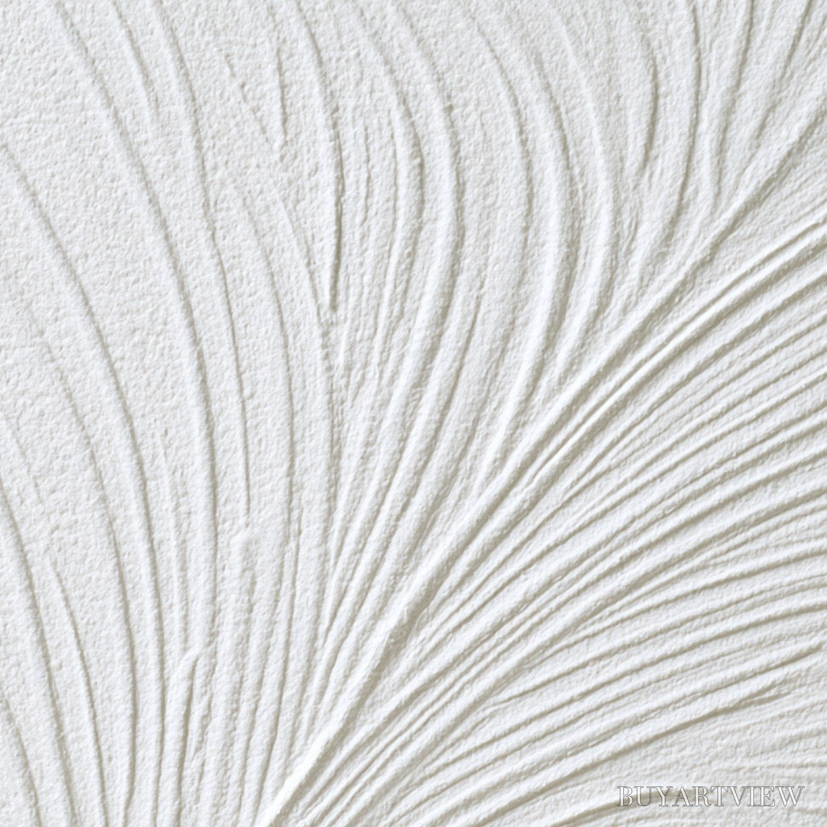 ARTOVITAS Plume – Textured Minimalist Wabi Sabi Feather Painting - image 3