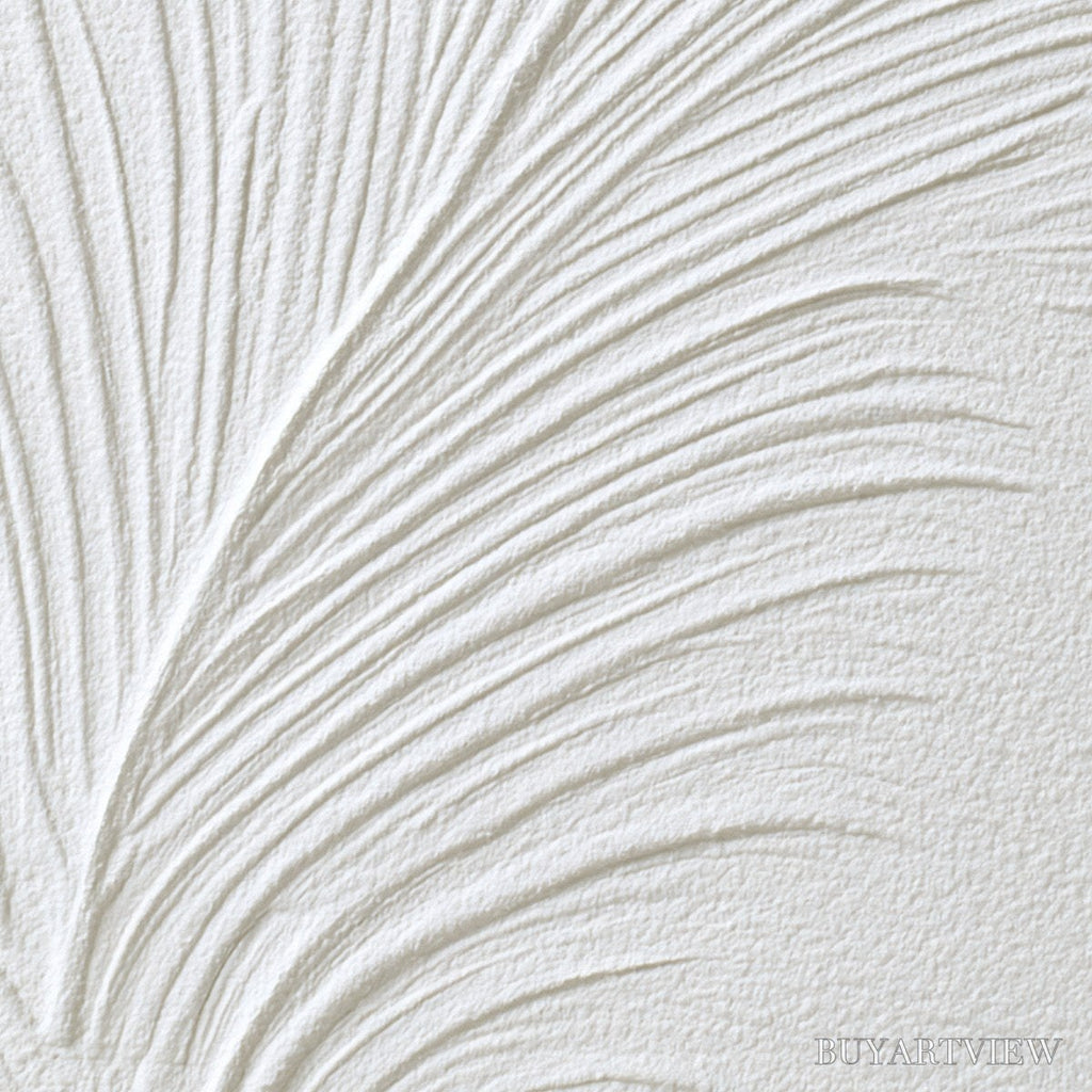 ARTOVITAS Plume – Textured Minimalist Wabi Sabi Feather Painting - image 5
