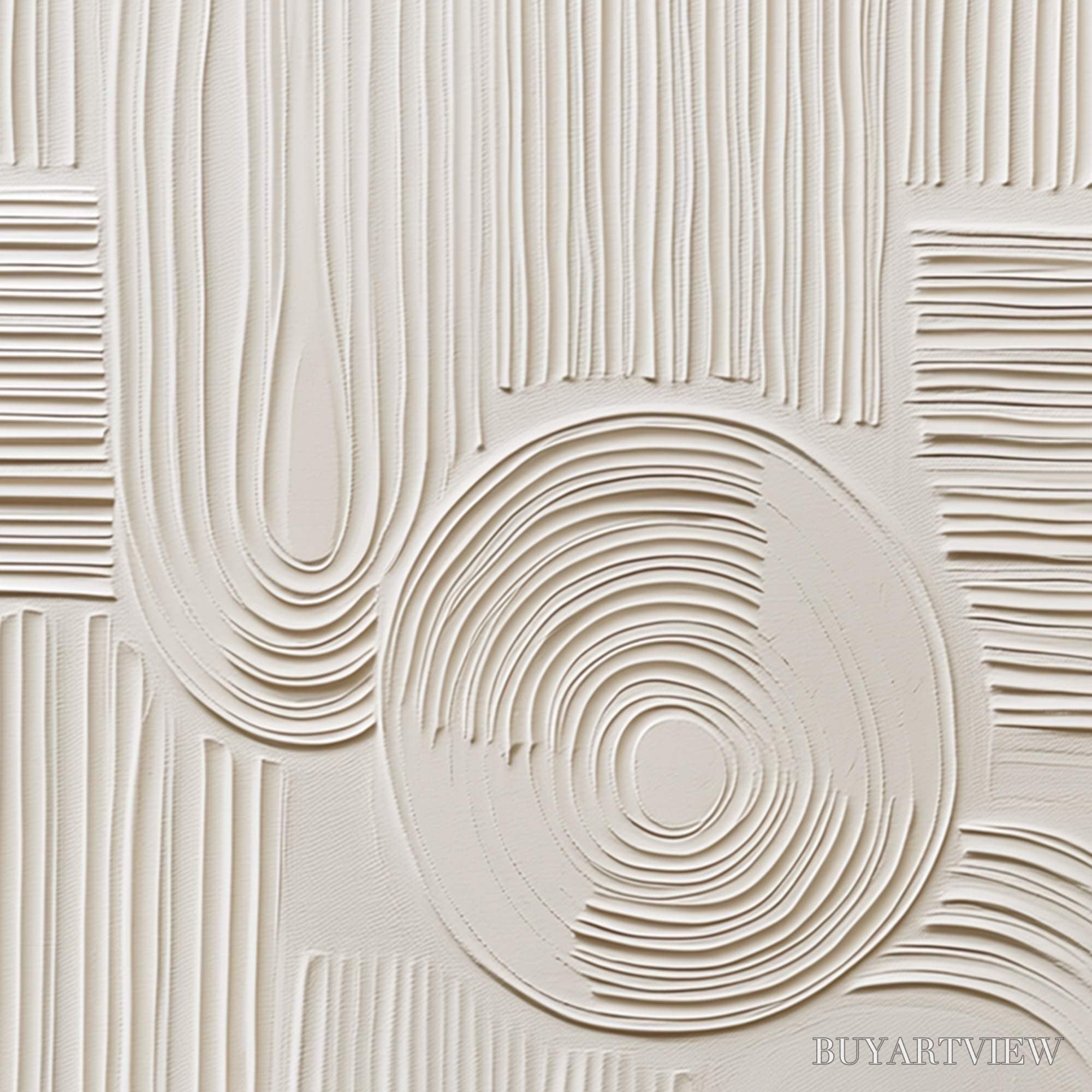 ARTOVITAS Sculpted Serenity – Textured Beige Minimalist Wabi Sabi - image 3