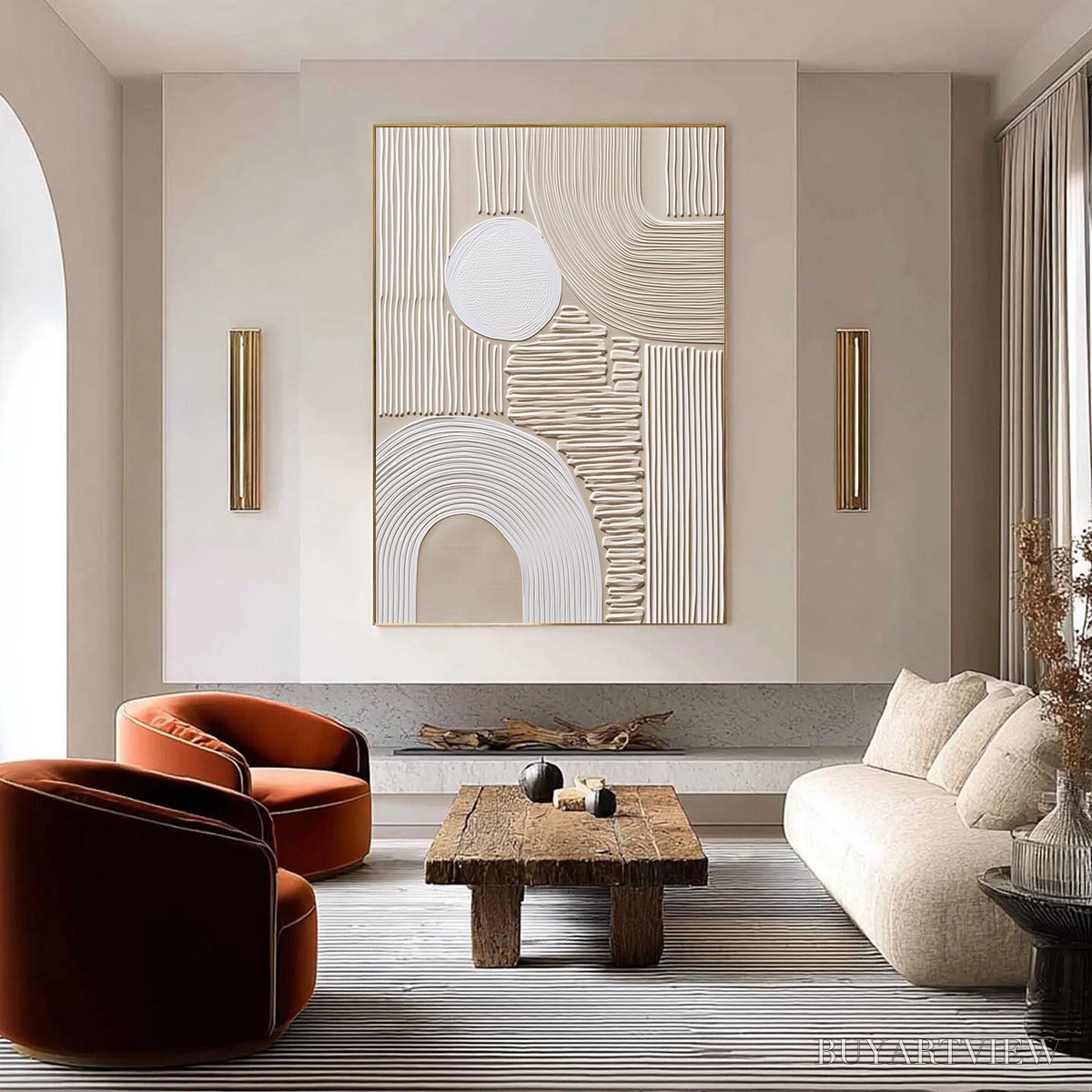 ARTOVITAS Zenith – Textured Wabi Sabi in Minimalist Beige and White - image 2