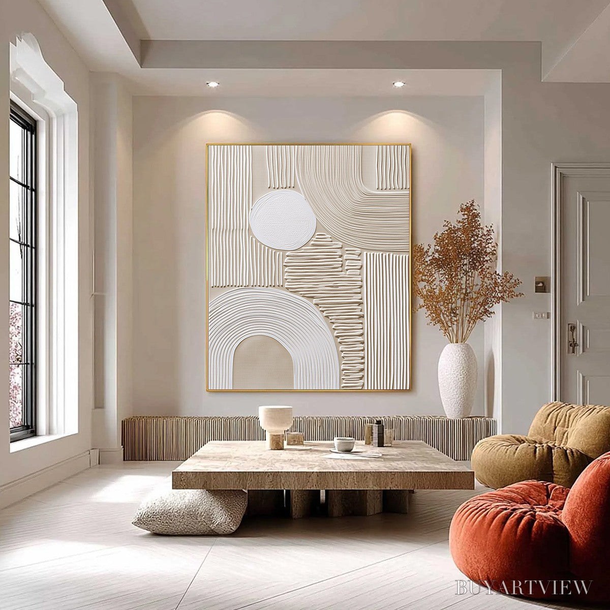 ARTOVITAS Zenith – Textured Wabi Sabi in Minimalist Beige and White - image 6