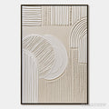 ARTOVITAS Sculpted Serenity – Textured Minimalist Abstract - image 1