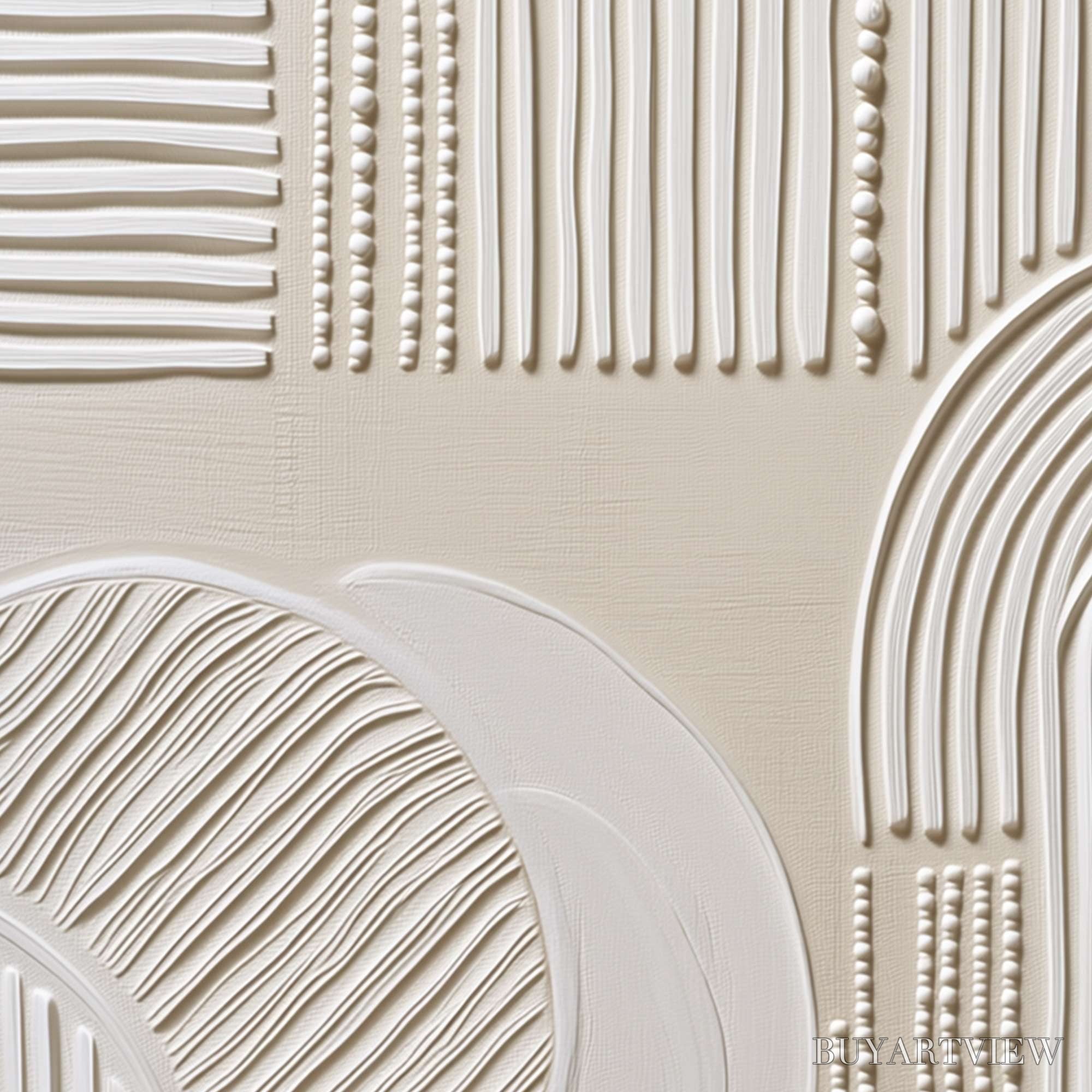 ARTOVITAS Sculpted Serenity – Textured Minimalist Abstract - image 3