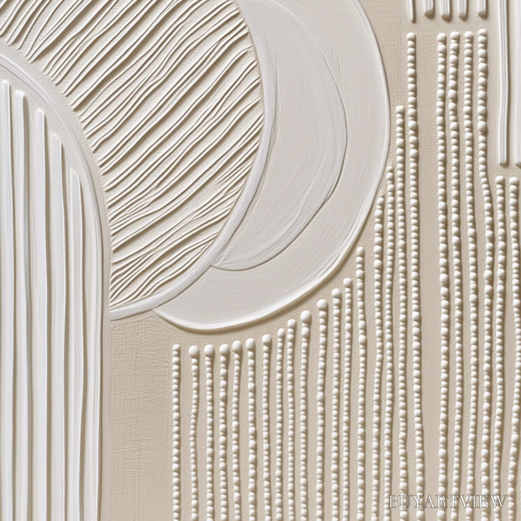ARTOVITAS Sculpted Serenity – Textured Minimalist Abstract - image 5
