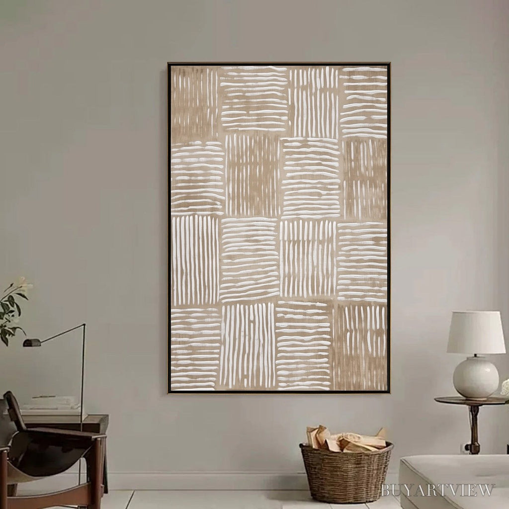 ARTOVITAS Woven Rhythm – Textured Wabi Sabi Abstract - image 6