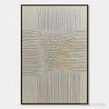 ARTOVITAS Echoes of Stillness – Vertical Wabi Sabi Textured Abstract - image 1