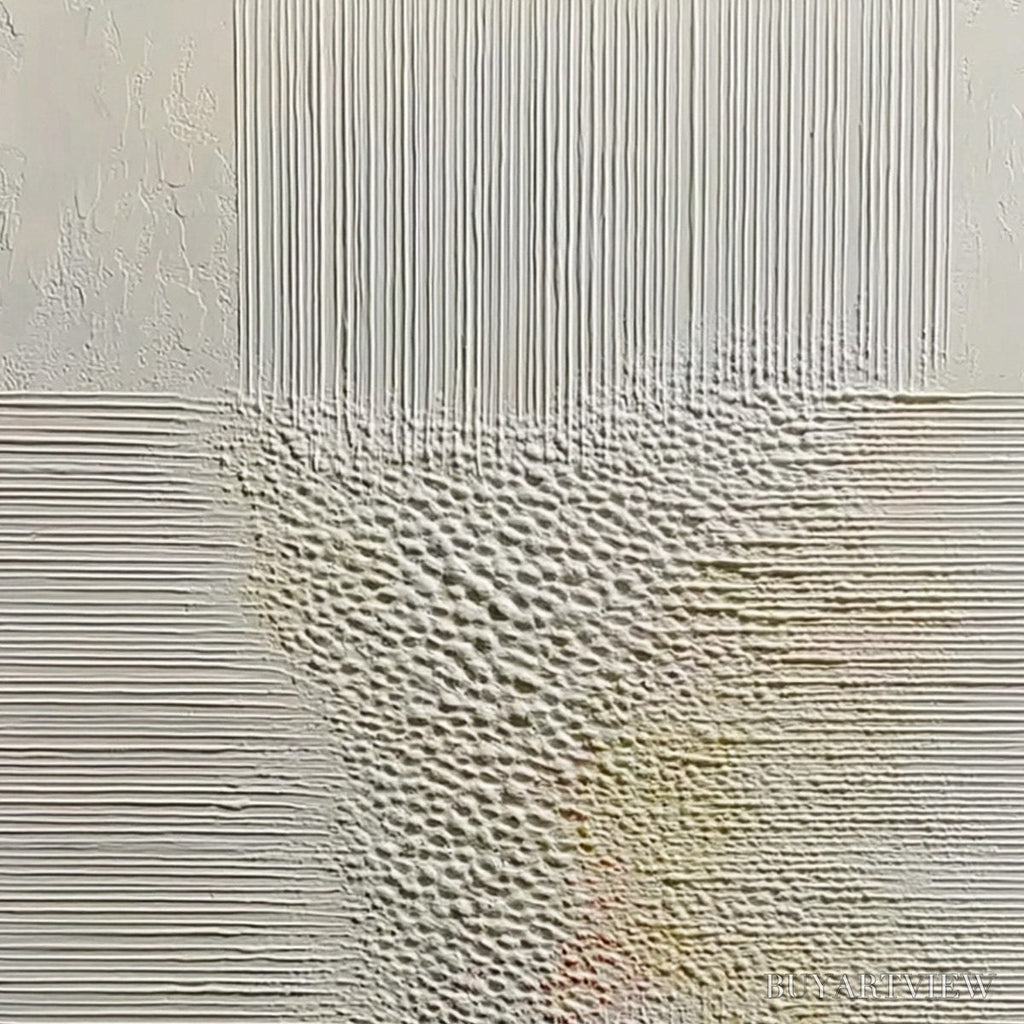 ARTOVITAS Echoes of Stillness – Vertical Wabi Sabi Textured Abstract - image 3