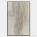 ARTOVITAS Serene Stria – Wabi Sabi Textured Vertical Abstract Painting - image 1