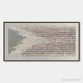 ARTOVITAS Coastal Rhythm – Textured Wabi Sabi Abstract Horizontal - image 1