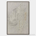 ARTOVITAS Echoes in Silence – Textured White Abstract Wabi Sabi - image 1