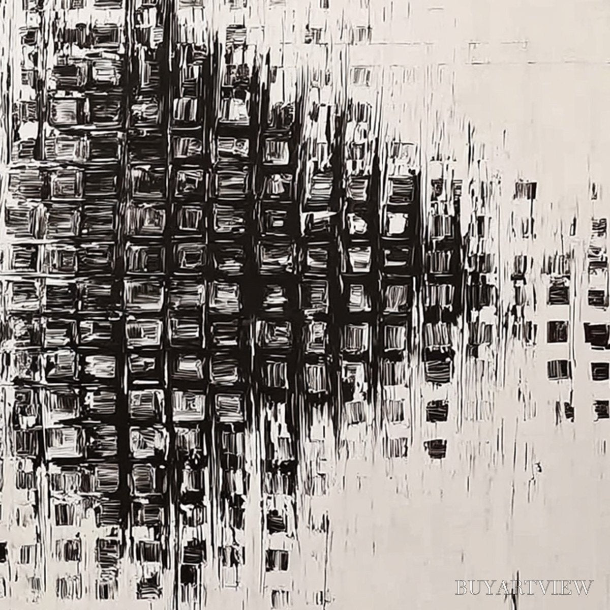 ARTOVITAS Frequency – Large Textured Wabi Sabi Abstract Painting - image 5