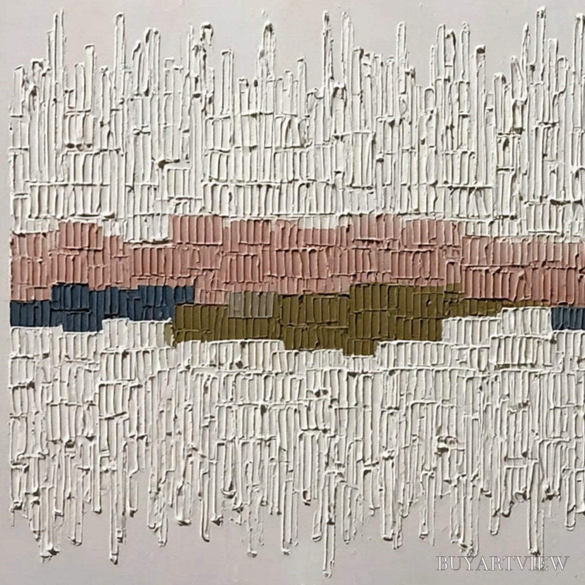 ARTOVITAS Strata – Wabi Sabi Textured Abstract Horizontal - image 3