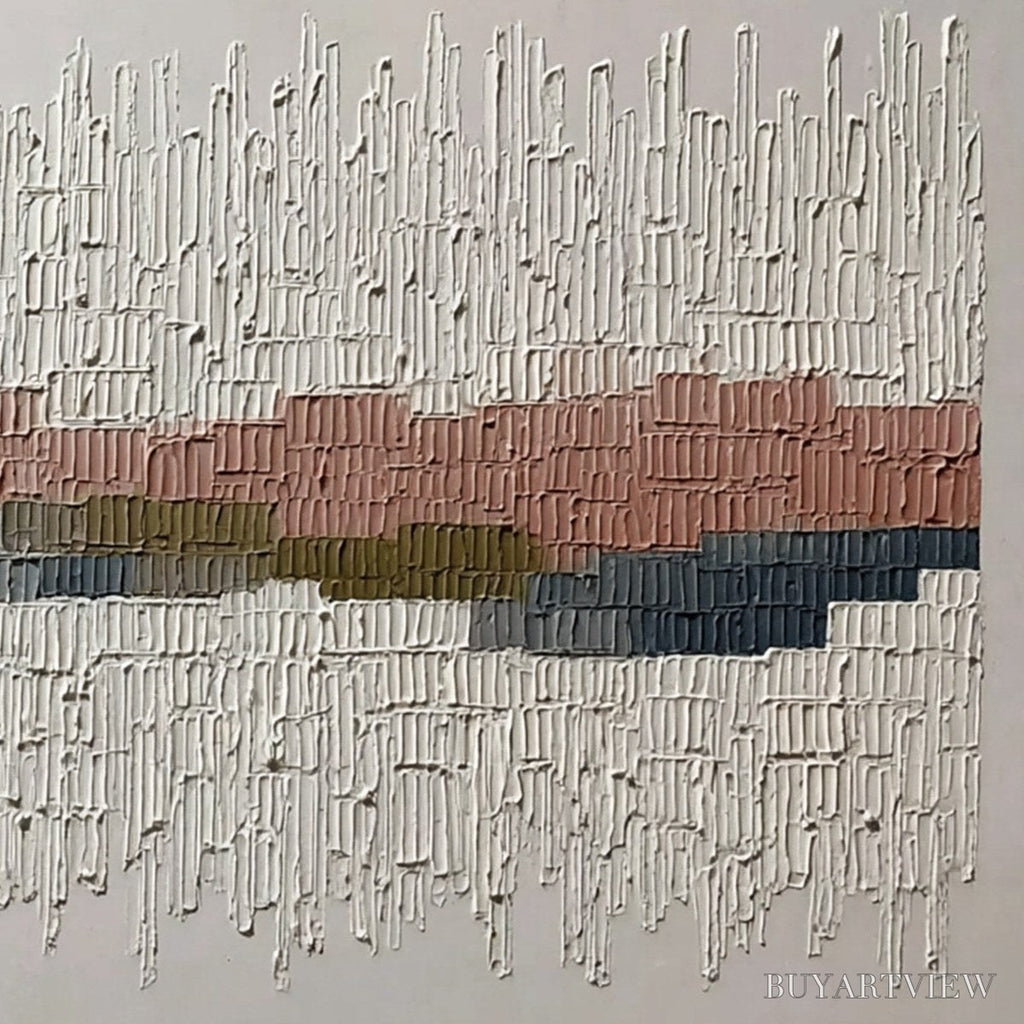 ARTOVITAS Strata – Wabi Sabi Textured Abstract Horizontal - image 5
