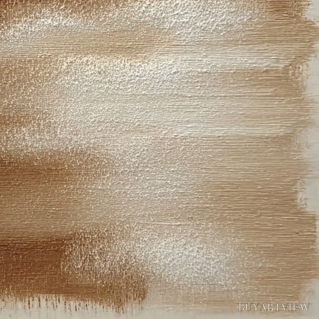 ARTOVITAS Earthen Whispers – Textured Wabi Sabi Abstract Oil Painting - image 3