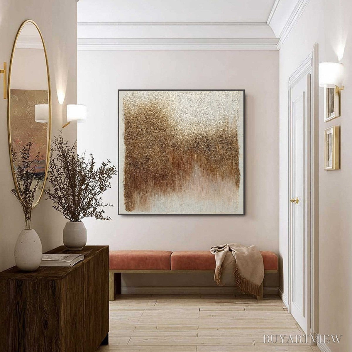 ARTOVITAS Terra Firma – Heavy Textured Wabi Sabi Abstract Painting - image 6