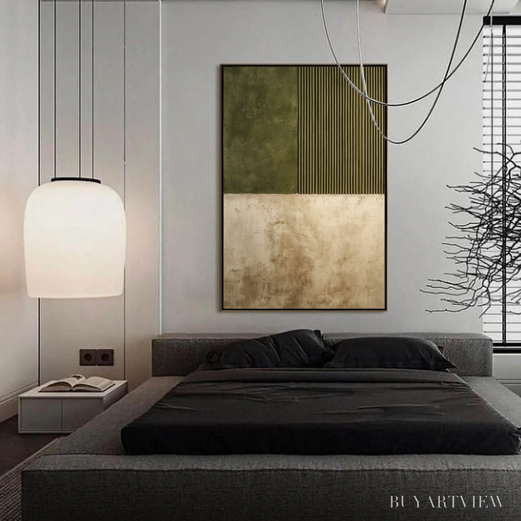 ARTOVITAS Terra Firma – Textured Wabi Sabi Abstract Painting in Earth Tones - image 4