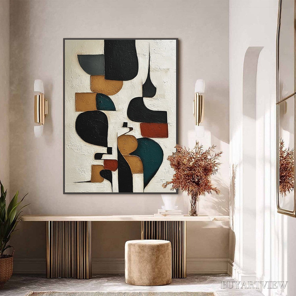 ARTOVITAS Balancing Act – Textured Wabi Sabi Abstract Painting for Modern Decor - image 2