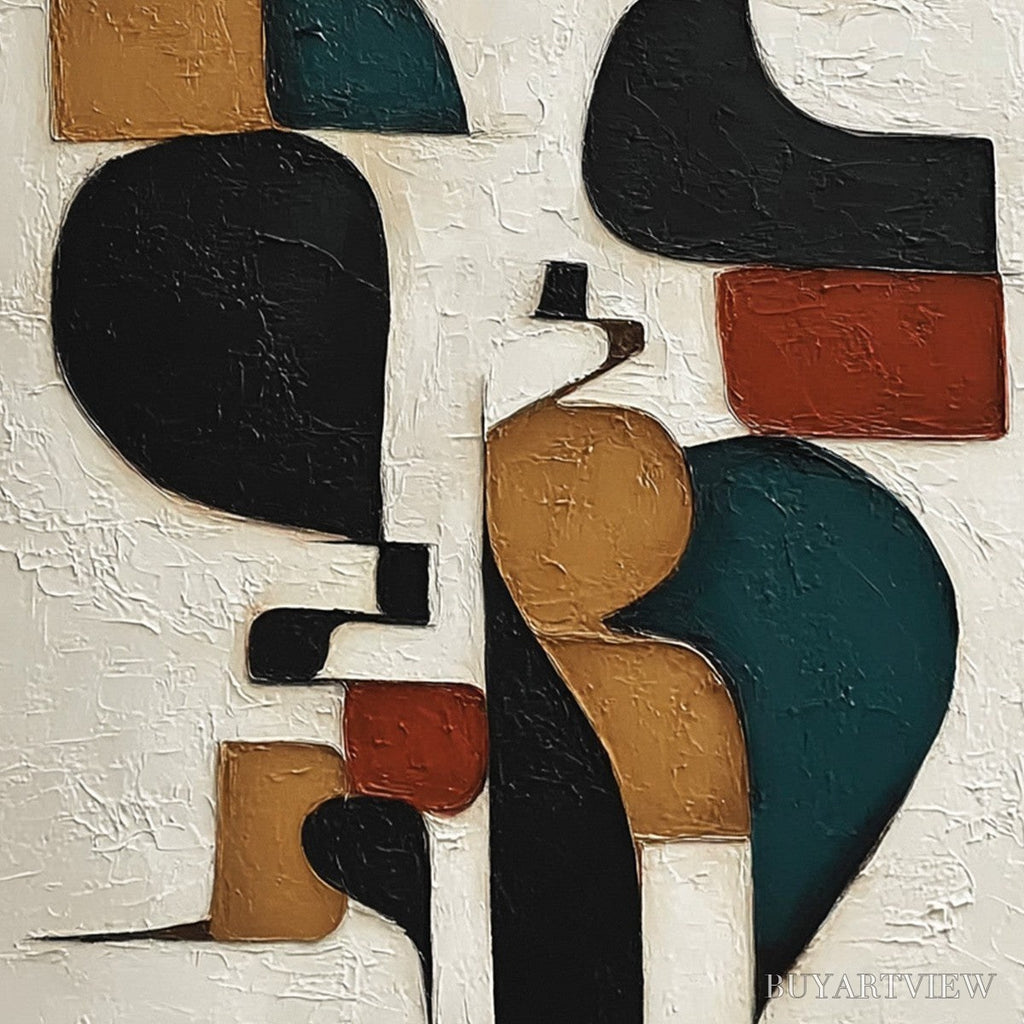 ARTOVITAS Balancing Act – Textured Wabi Sabi Abstract Painting for Modern Decor - image 5