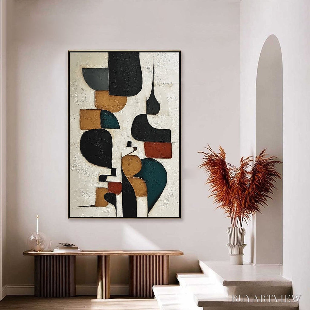 ARTOVITAS Balancing Act – Textured Wabi Sabi Abstract Painting for Modern Decor - image 6