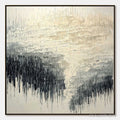 ARTOVITAS Static Flow – Heavy Texture Wabi Sabi Abstract Painting - image 1