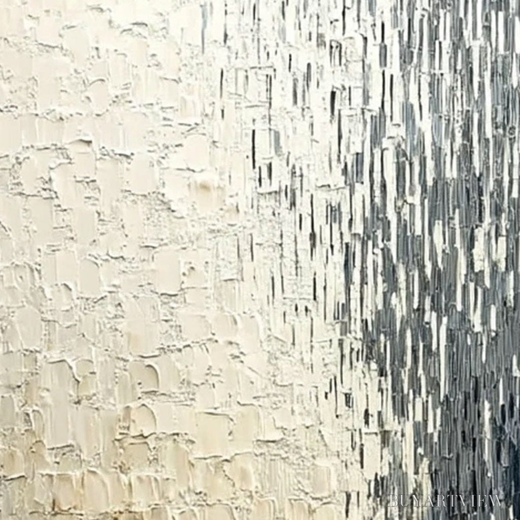 ARTOVITAS Static Flow – Heavy Texture Wabi Sabi Abstract Painting - image 3