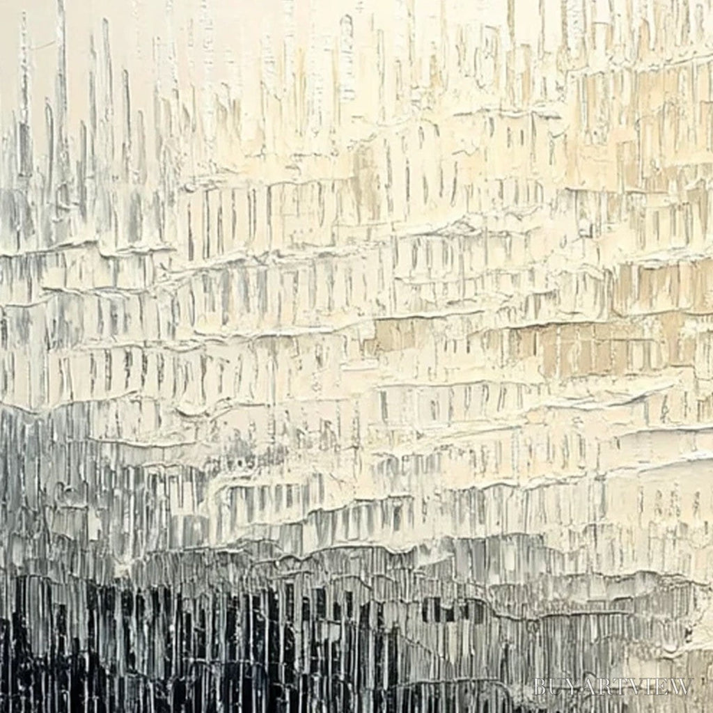 ARTOVITAS Static Flow – Heavy Texture Wabi Sabi Abstract Painting - image 5