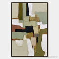 ARTOVITAS Terra Firma – Wabi Sabi Textured Abstract Painting with Earth Tones - image 1