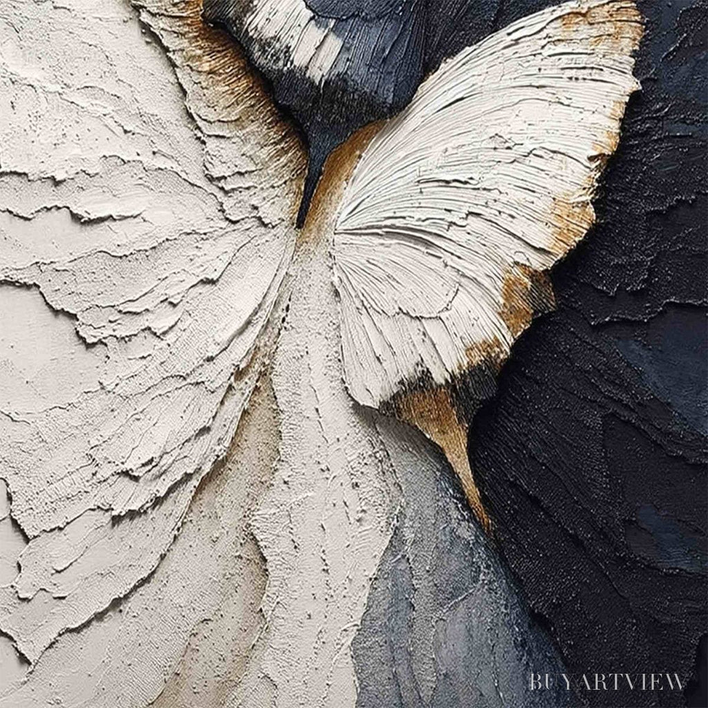 ARTOVITAS Emergence – Textured Wabi Sabi Butterfly Impasto - image 5