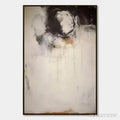 ARTOVITAS Echoes of Silence – Large Vertical Wabi Sabi Abstract Painting - image 1