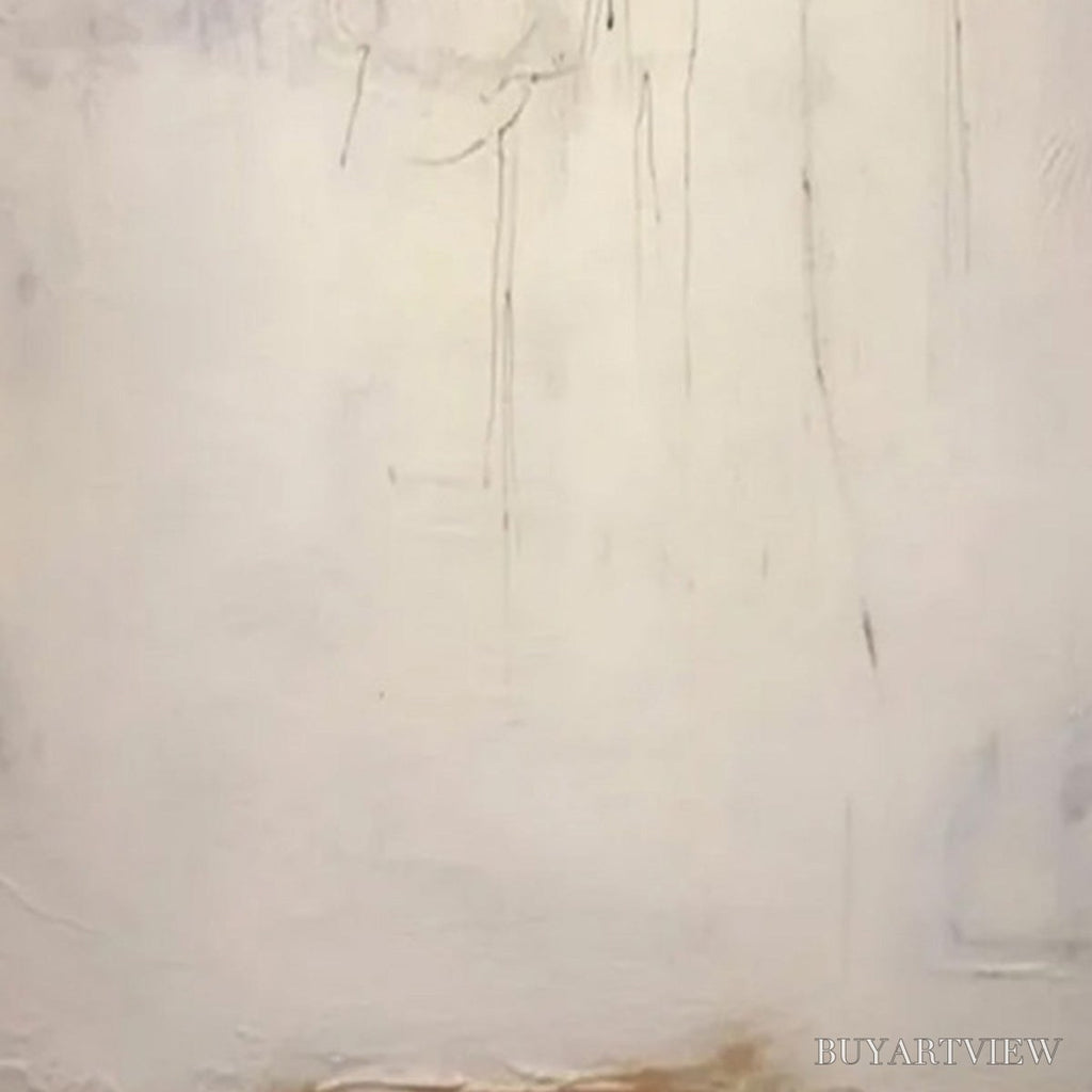 ARTOVITAS Echoes of Silence – Large Vertical Wabi Sabi Abstract Painting - image 3