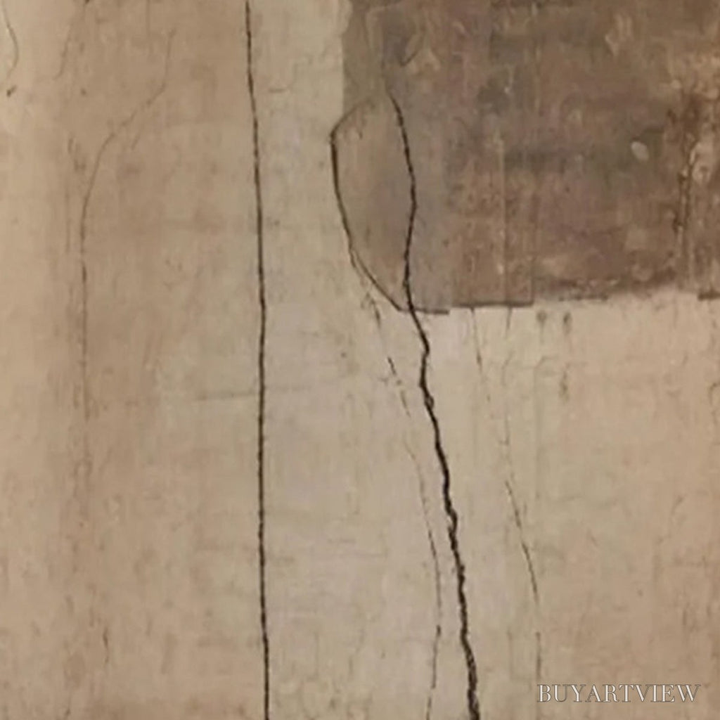 ARTOVITAS Kintsugi Trace – Large Wabi Sabi Textured Abstract - image 3