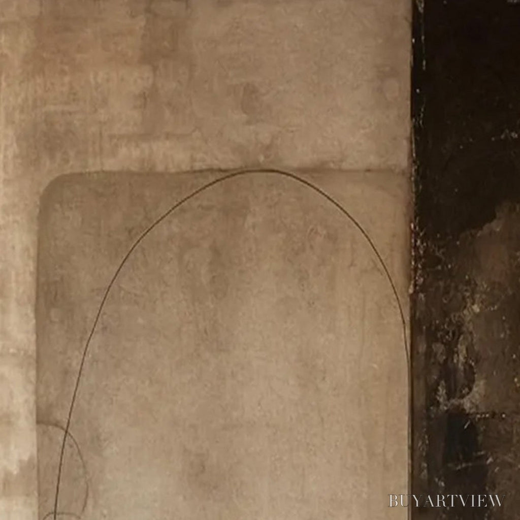 ARTOVITAS Fragmented Memory – Wabi Sabi Style Textured Abstract Painting - image 5