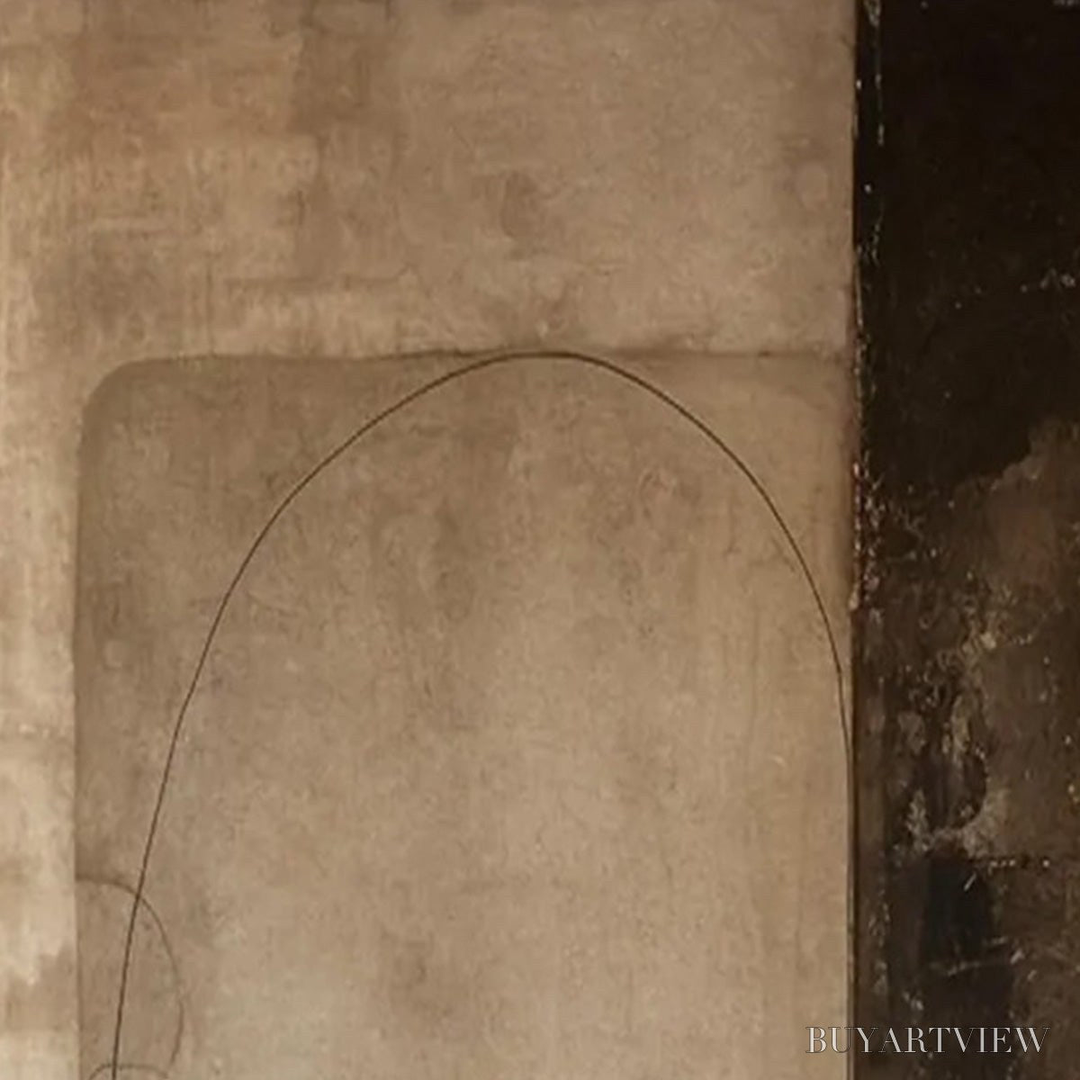 ARTOVITAS Fragmented Memory – Wabi Sabi Style Textured Abstract Painting - image 5