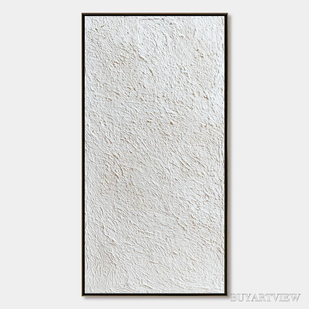 ARTOVITAS Quiet Canvas – Textured Minimalist Wabi Sabi Painting - image 1