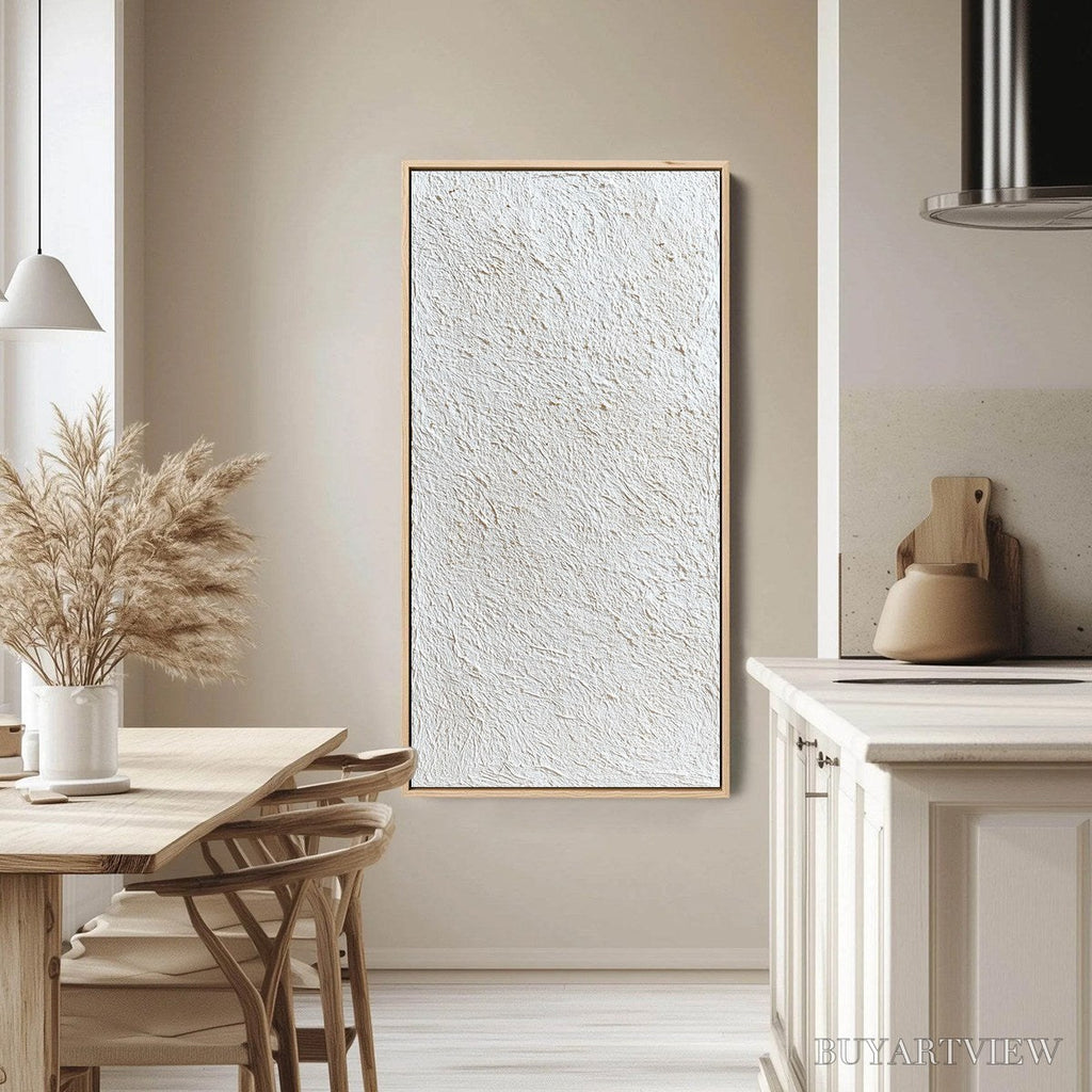 ARTOVITAS Quiet Canvas – Textured Minimalist Wabi Sabi Painting - image 4