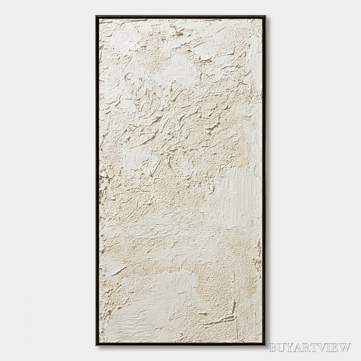 ARTOVITAS Terra Alba – Textured Wabi Sabi Abstract Painting - image 1