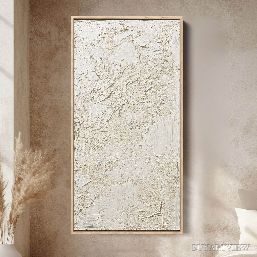 ARTOVITAS Terra Alba – Textured Wabi Sabi Abstract Painting - image 2