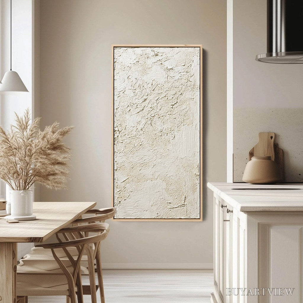 ARTOVITAS Terra Alba – Textured Wabi Sabi Abstract Painting - image 4
