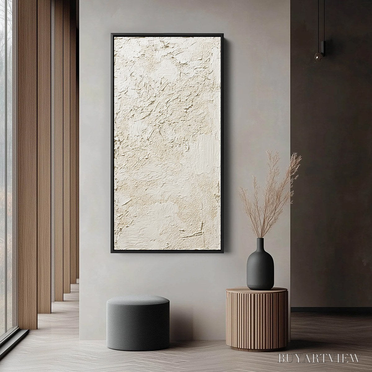 ARTOVITAS Terra Alba – Textured Wabi Sabi Abstract Painting - image 6
