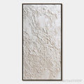 ARTOVITAS Terra Alba – Textured White Wabi Sabi Minimalist Painting - image 1
