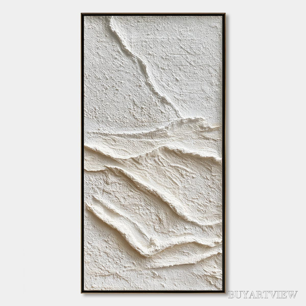 ARTOVITAS Silent Strata – Wabi Sabi Textured Minimalist Abstract Painting - image 1