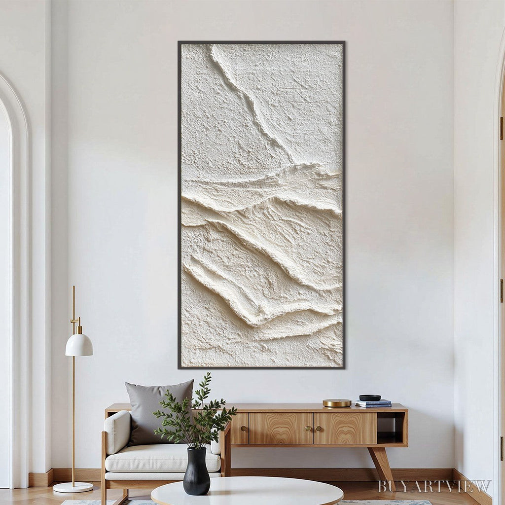 ARTOVITAS Silent Strata – Wabi Sabi Textured Minimalist Abstract Painting - image 2