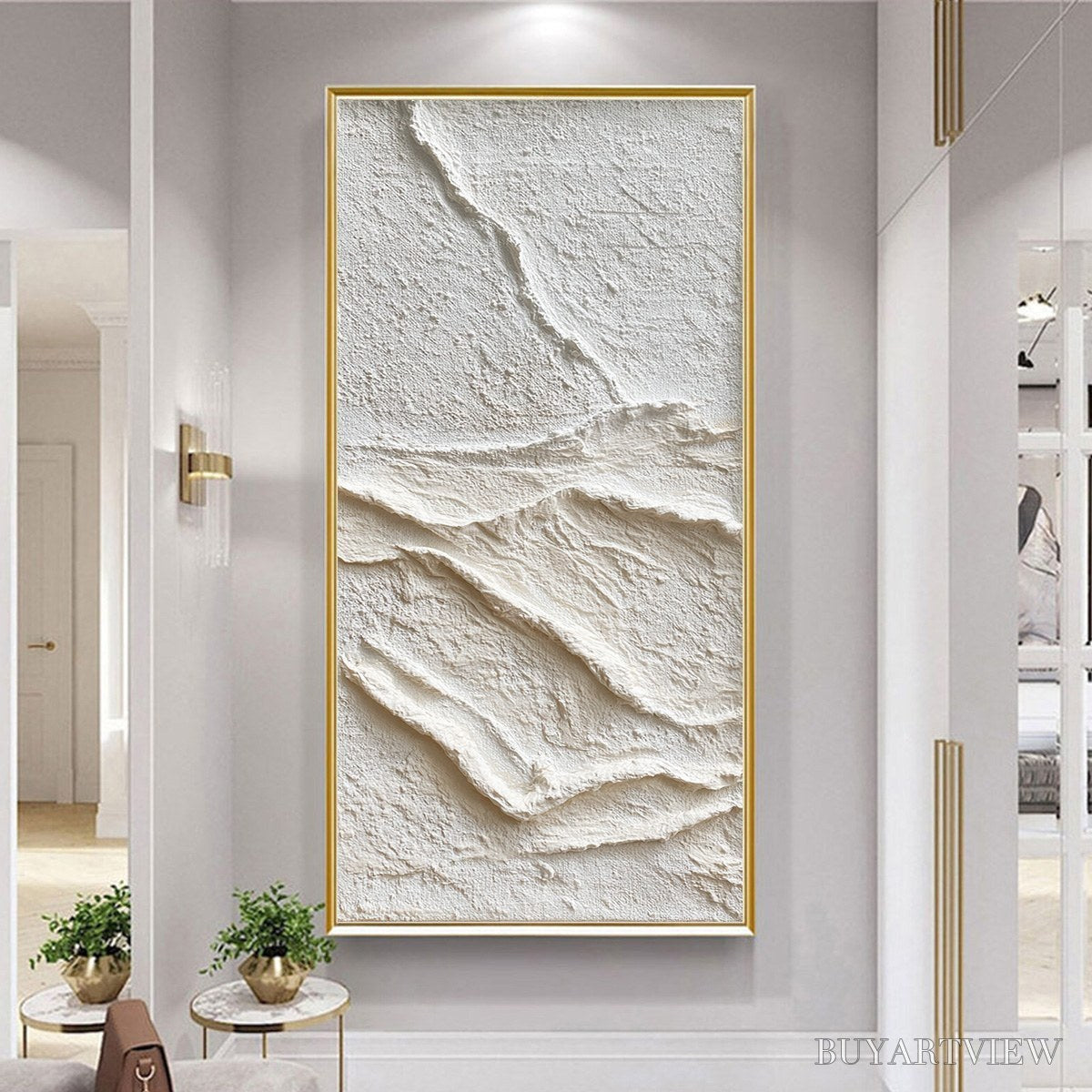 ARTOVITAS Silent Strata – Wabi Sabi Textured Minimalist Abstract Painting - image 4