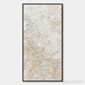 ARTOVITAS Alabaster Veil – Textured Wabi Sabi Minimalist Painting - image 1